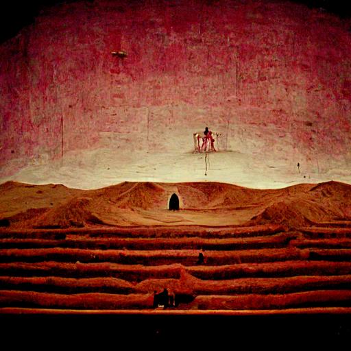 cumbia vibora desierto, grainy Jodorowsky film scenography