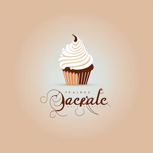 cupcake, minimalistic logo