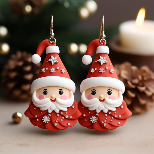 cute Christmas clay earrings --s 250