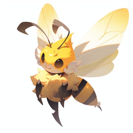 cute bug fairy type pokemon. bumblebee --niji 5 --style expressive