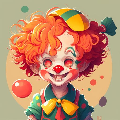 cute cute cartoon clown anime character