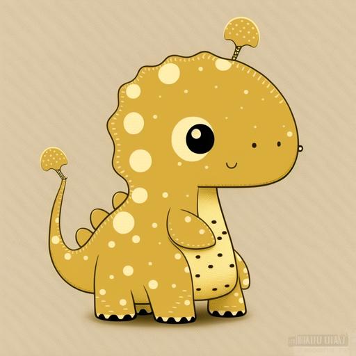 cute dinosaur yellow