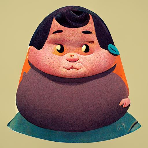 cute fat boy cartoon character missy primary stage