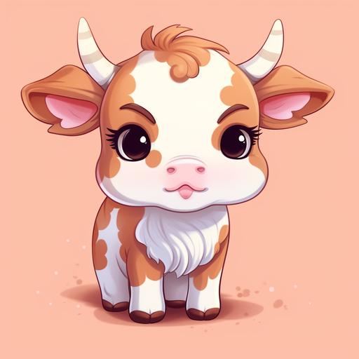 cute kawaii cartoom cow