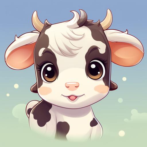 cute kawaii cartoom cow