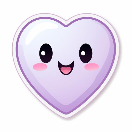 cute kawaii sticker ghost valentine heart love
