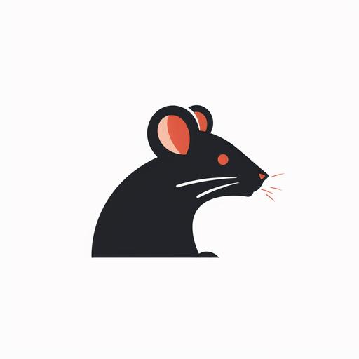 cute rat logo very simple in a pixel format