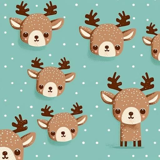 cute reindeer print pattern for baby