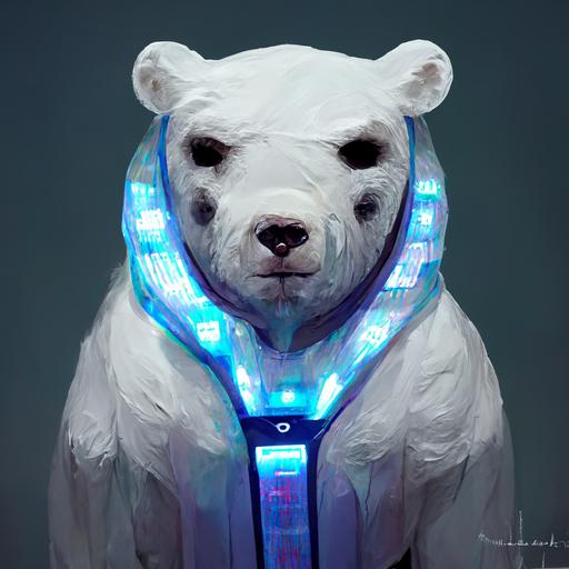 cyber polar bear costume