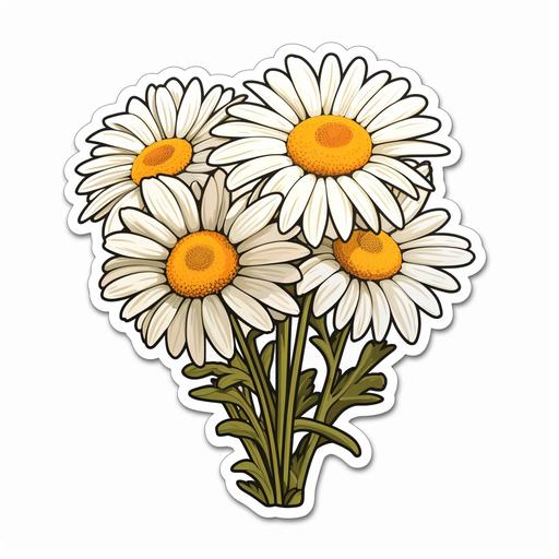 daisys cartoon style sticker
