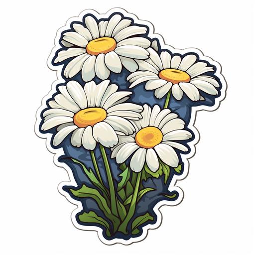 daisys cartoon style sticker