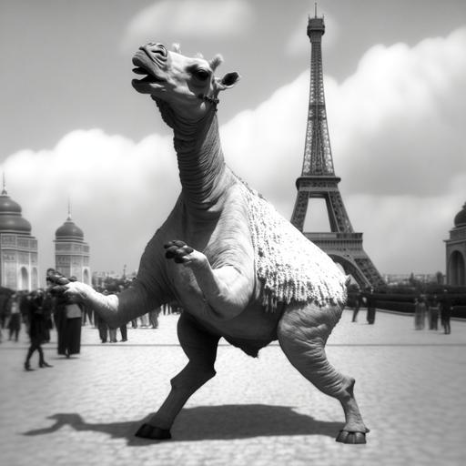 dancing camel in paris