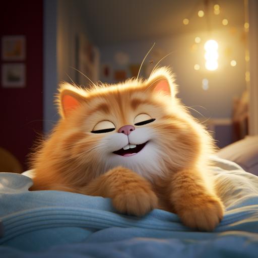 image of a funny pet that sleeps peacefully in cartoon style The Secret Life of Pets