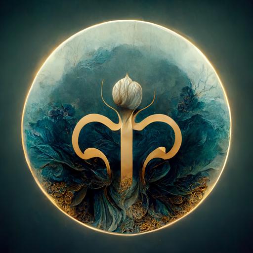 the Horoscope Libra Logo, cinematic, fantasy art
