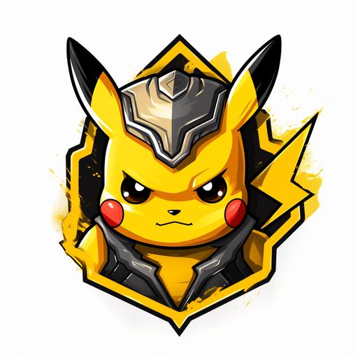 Spartan Pikachu logo for a company