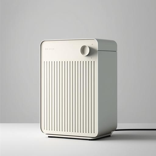 dehumidifier style of dieter rams,product design,industrail design,simple shape,bruan,Photorealistic,Studio light,mordern,minimal,inspired by behance and pinterest --v 4 --q 5