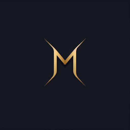 design a logo for 'M' monogram. Minimal Style. must include line stripes.