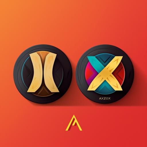 design a minimal logo for Axum Coin in 3D, geometric shapes, bright colors, abstract forms, modern art, Pablo Picasso-inspired