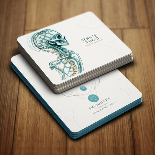 design with minimalistc theme for massage therapy business card