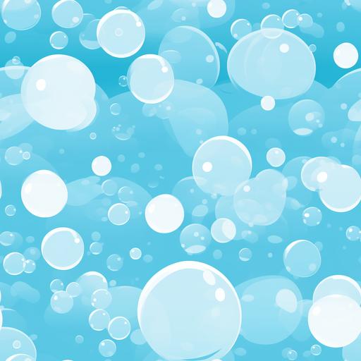 minimal blue ocean bubbles cartoon style background wallpaper --tile