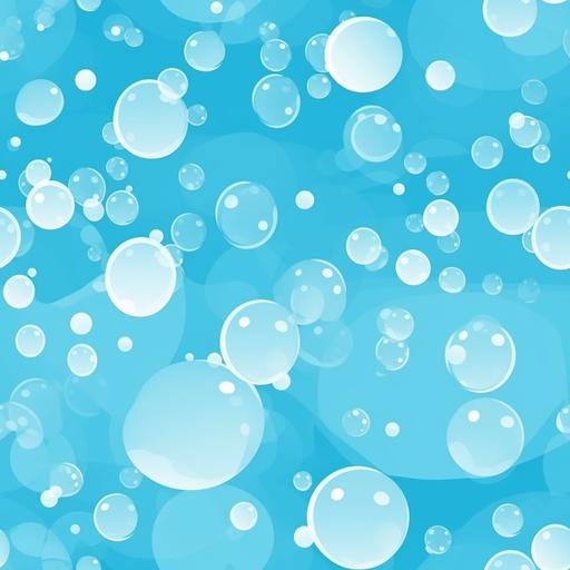 minimal blue ocean bubbles cartoon style background wallpaper --tile