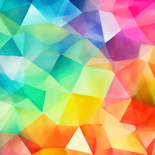 diamond shape background geometric shape with colors of bright green, bright pink, bright yellow, bright orange, bright blue