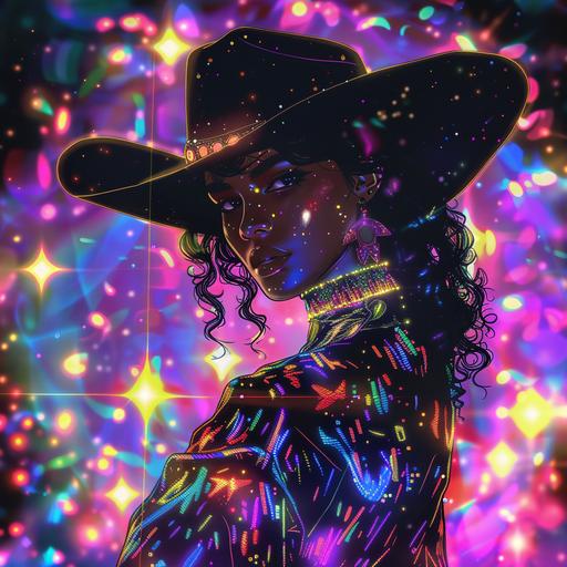 disco cow girl asthetic background no people