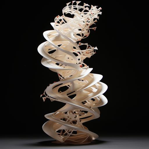 dna tornado but the dna is a scroll of paper