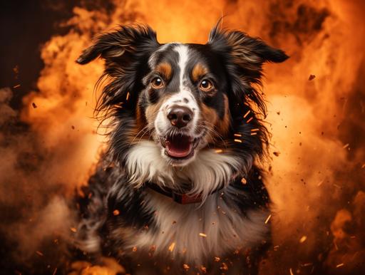 dog hot, perfect animal shooting, no fire, photo raw --ar 4:3