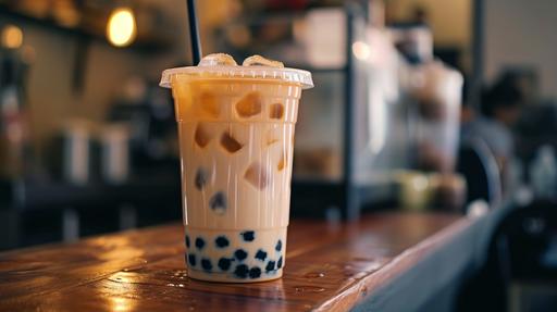 don't care, is it good maybe that's fine I don't care I should care it's a Tuesday boba tea let me drink that, all day I can't see you on a workday --ar 16:9 --v 6.0