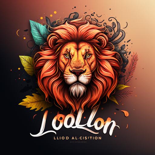 doodle lion logo