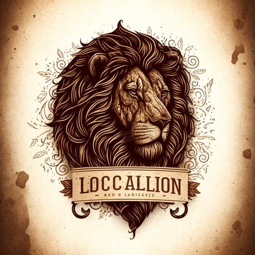 doodle lion logo