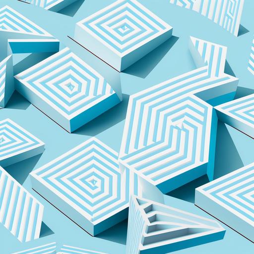 drawings of neutica campass direction patterns , in light sky blue , animated