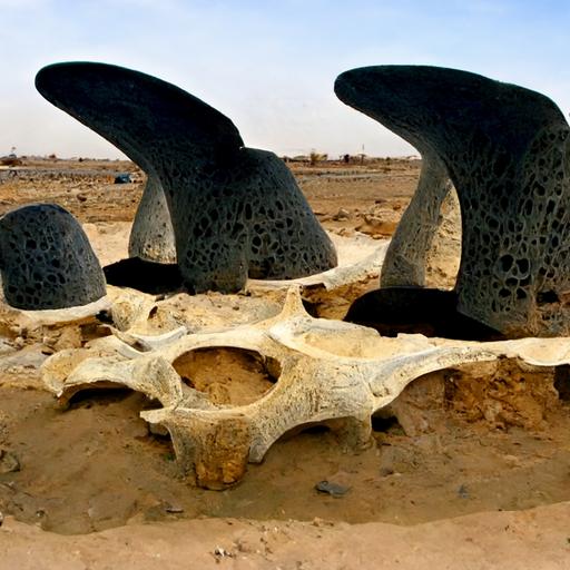 Wadi al Hitan large whale bones vertebrae fossils in the future