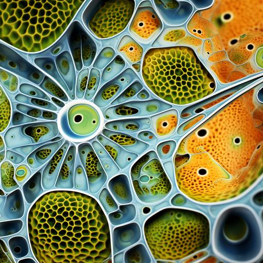 microscopic plant cells