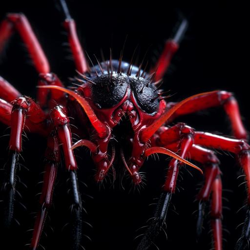 extreme microscopic close-up photo of a latrodectus, I can't believe how creepy this is, I can't believe how gross this is, I can't believe how disgusting this is