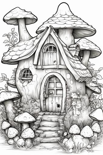 extremely simple, coloring pages for kids, an Easter fantasy Realm where there are magical factories run by Easter Bunnies producing Easter Eggs, cartoon style, thick lines, low details, black and white, no shading --ar 2:3 --v 5.2