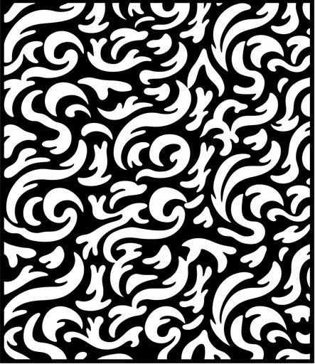 a black and white greek tile pattern with wave motifs, in the style of stencil-based, decorative borders --ar 55:64