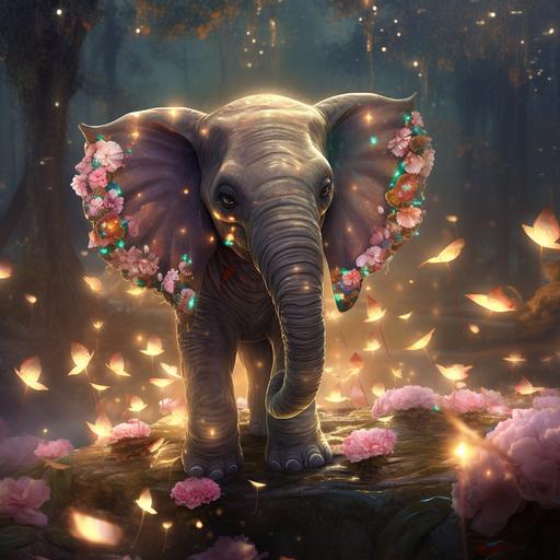 fairy elephant--wallpaper