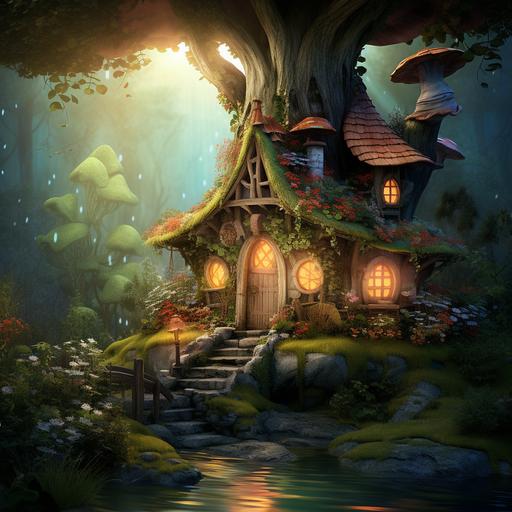 fairy house--wallpaper