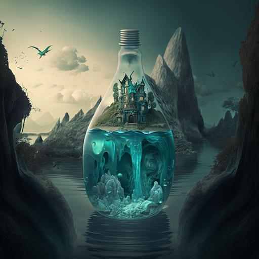 fantasy picture of hydrogen water