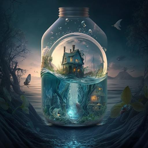 fantasy picture of hydrogen water