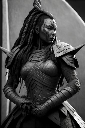 fearsome female Klingon warrior Princess, today is a good day to die, photographed by fan ho --ar 2:3 --q 2 --v 4 --s 750