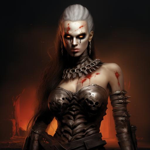 female terminator warrior with face of a zombie --c 25 --s 300 --style bcJI6fczgBnuZg-1hFTBEy1zFEzaOpz