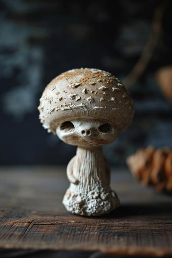 ferrotype athmospheric tiny living mushroom creatures with adorable faces --v 6.0 --c 10 --ar 4:6