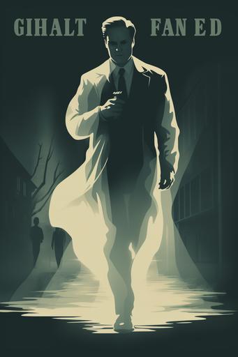 film noir style ghost poster --ar 2:3