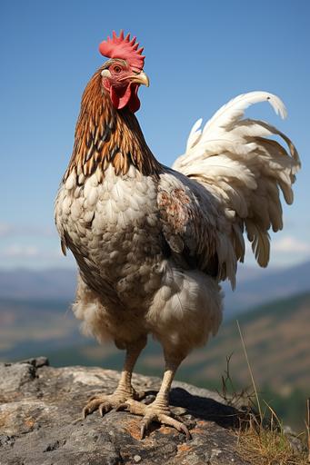 fine feathered friend, ripped, muscular, buff, metaphorical chicken, seven herbs and spices, finger lickin' good::1 veggies::-0.2 --ar 2:3 --v 5.2 --style raw --s 178