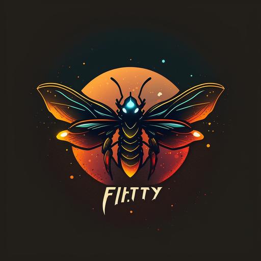 firefly, minimal logo, vectorart, classy, multicolor, gaming organization