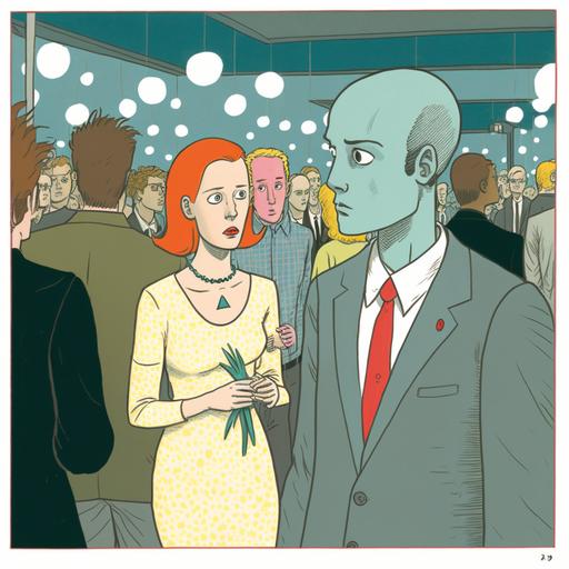 fish prom, comic by daniel clowes --v 4