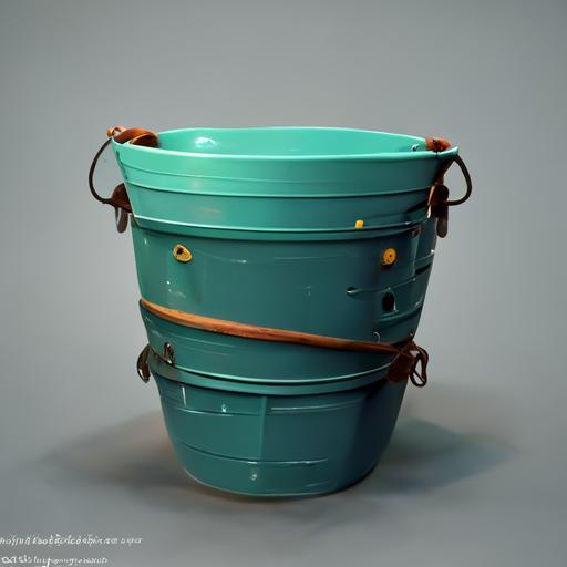 fishing bucket 3d model hd